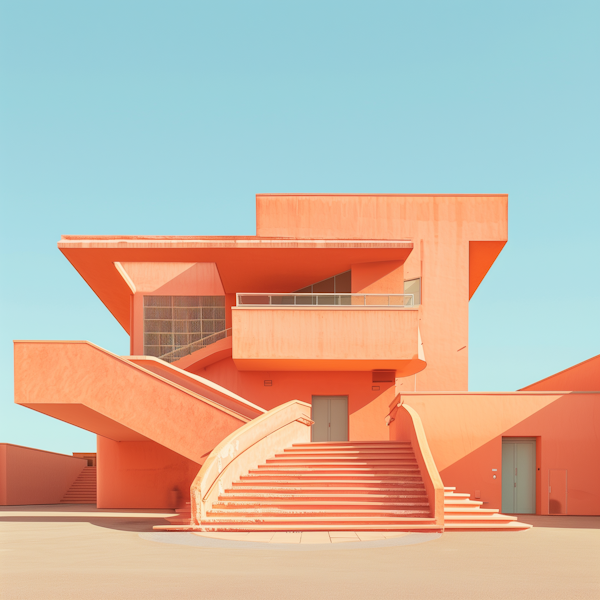 Modern Coral Architectural Structure