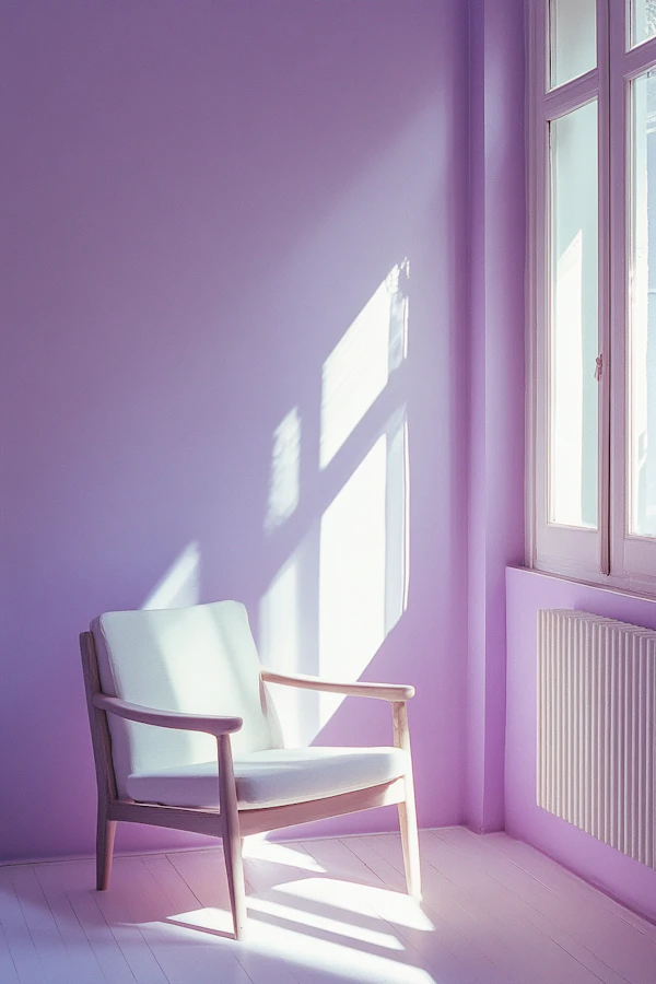 Minimalist Lavender Room