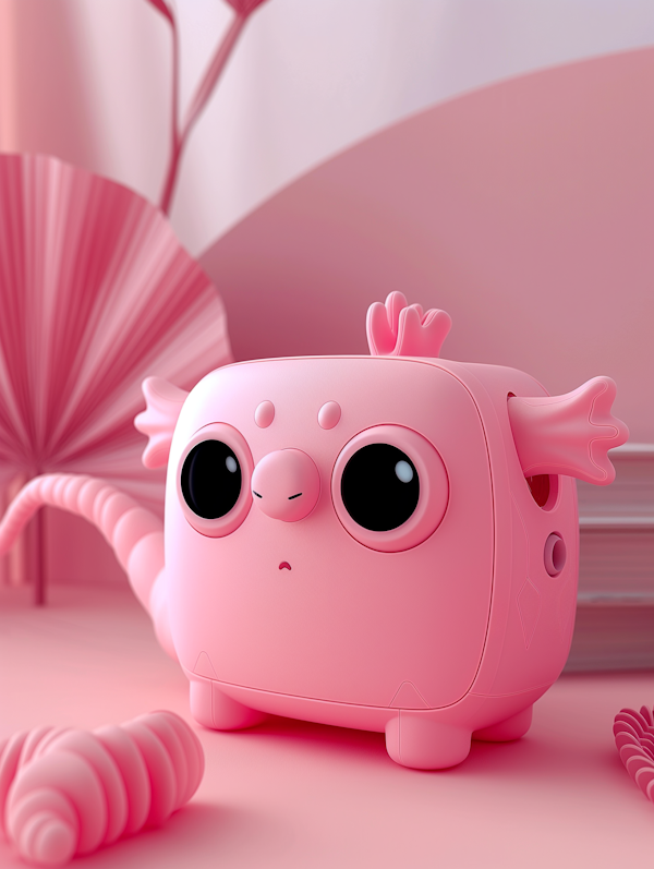 Whimsical Pig-Robot Hybrid