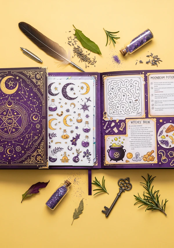 Mystical Book Flat-Lay