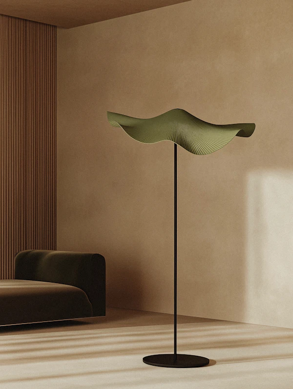 Minimalist Interior with Sculptural Element