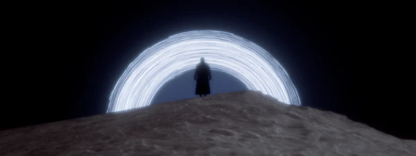 Silhouetted Figure Halo