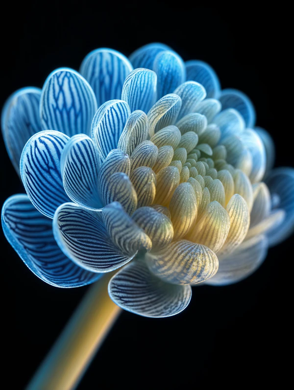 Striped Blue Flower
