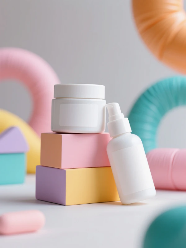 Minimalist Skincare Display