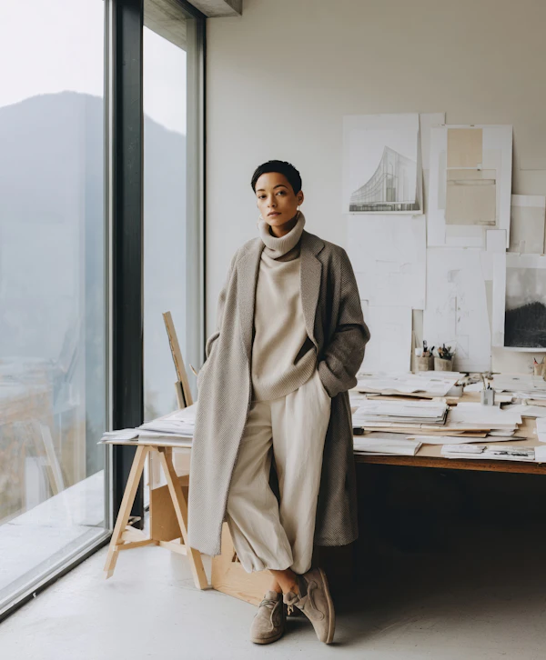 Artist in Modern Studio