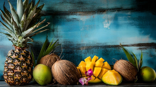 Tropical Fruit Arrangement