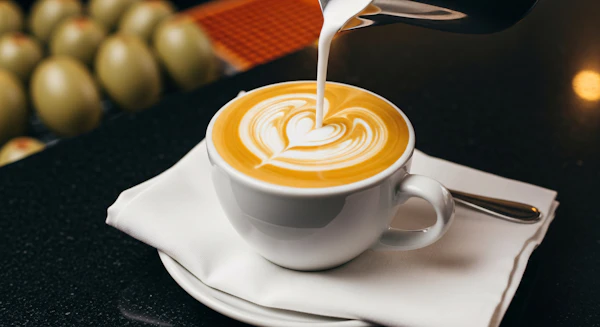 Latte Art Close-Up