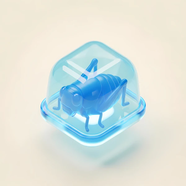 Futuristic Blue Insect