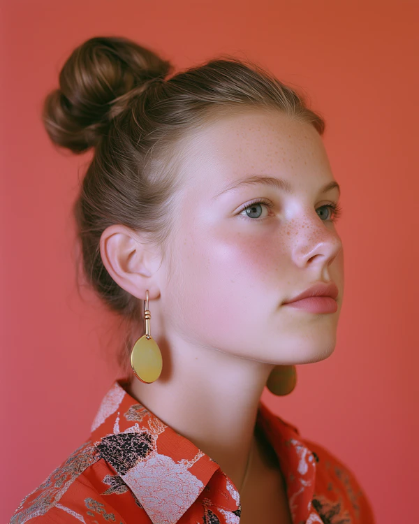 Thoughtful Portrait of a Young Woman