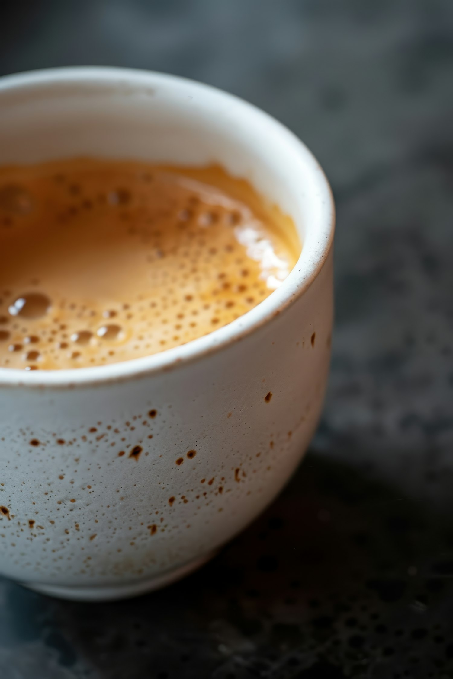 Ceramic Cup of Frothy Coffee