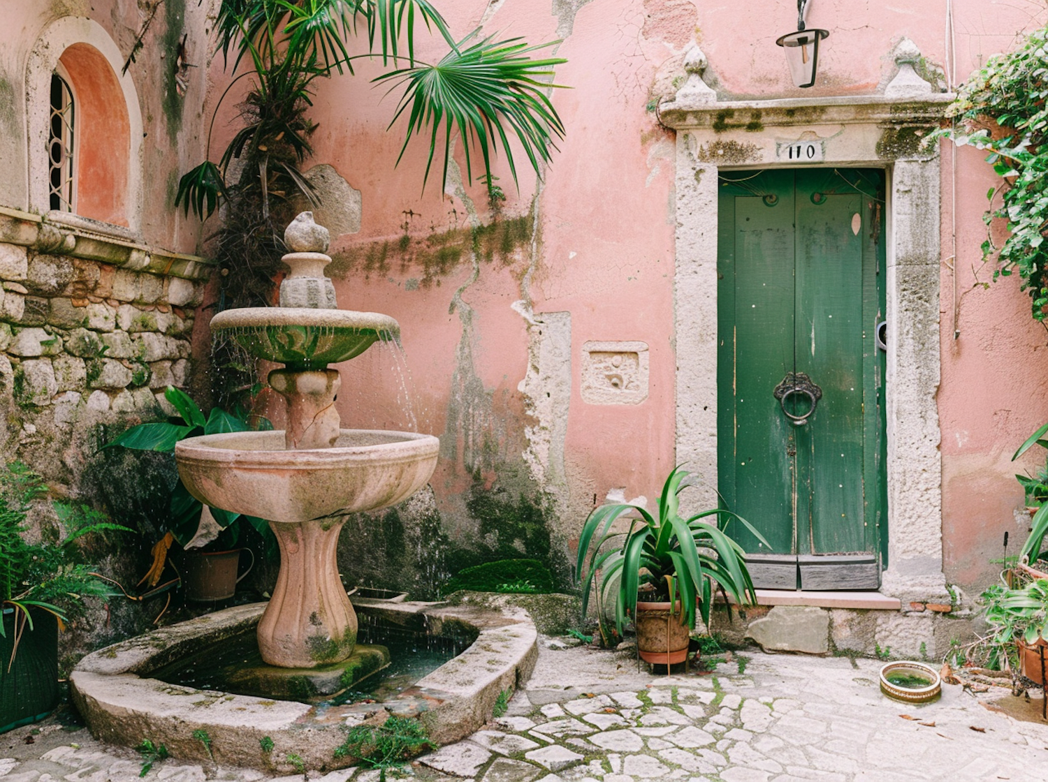 Antique Courtyard Fountain