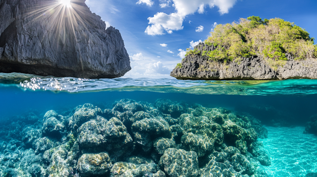 Tropical Seascape Split View