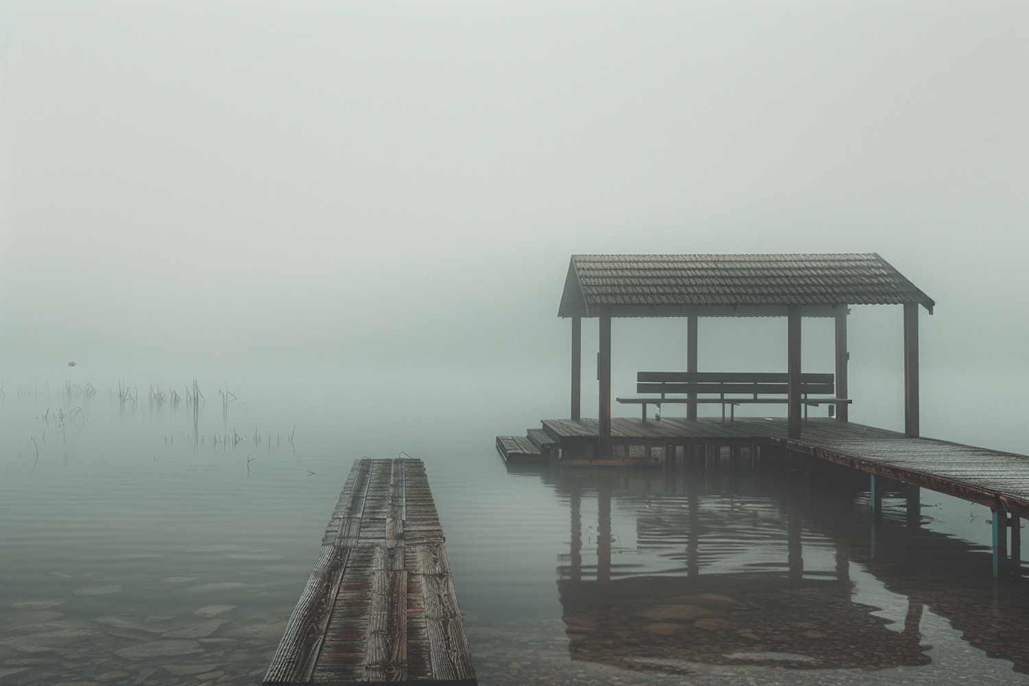 Serene Lakeside Pier