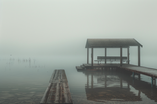 Serene Lakeside Pier