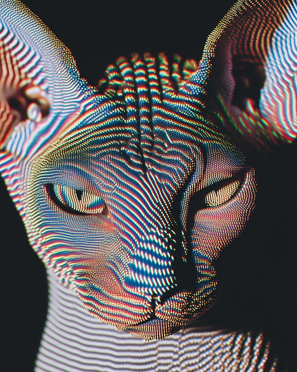 Sphynx Cat Digital Art