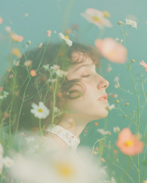 Tranquil Floral Embrace