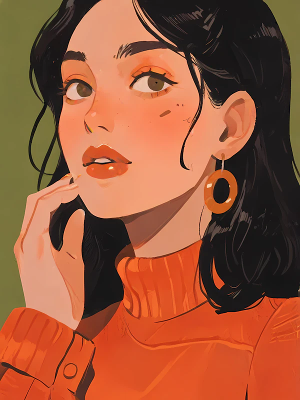 Stylized Woman Illustration
