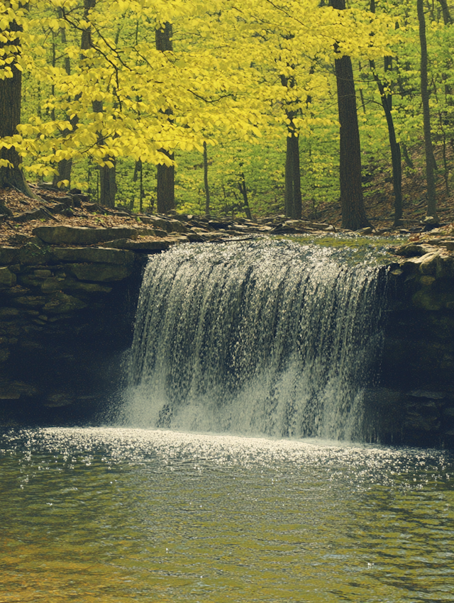 Serene Waterfall Scene