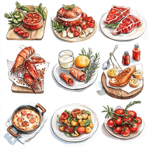 Gourmet Food Grid