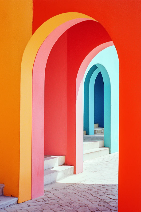 Vibrant Colorful Arches