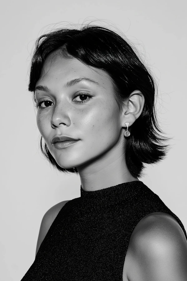 Elegant Monochrome Portrait