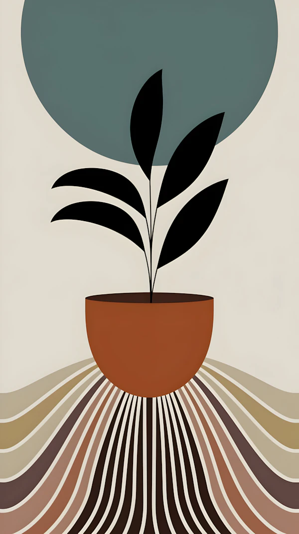Minimalist Plant Art