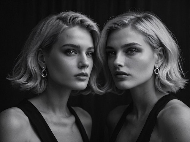 Twin Women Portrait