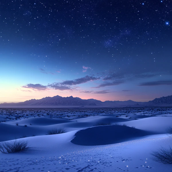Starry Desert Landscape