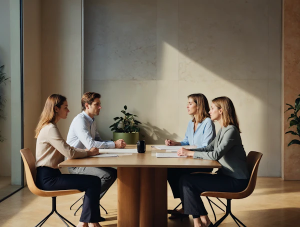 Office Meeting Scene