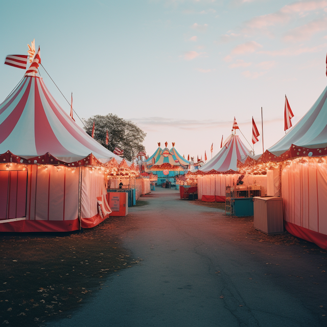 Twilight Serenity at the Carnival