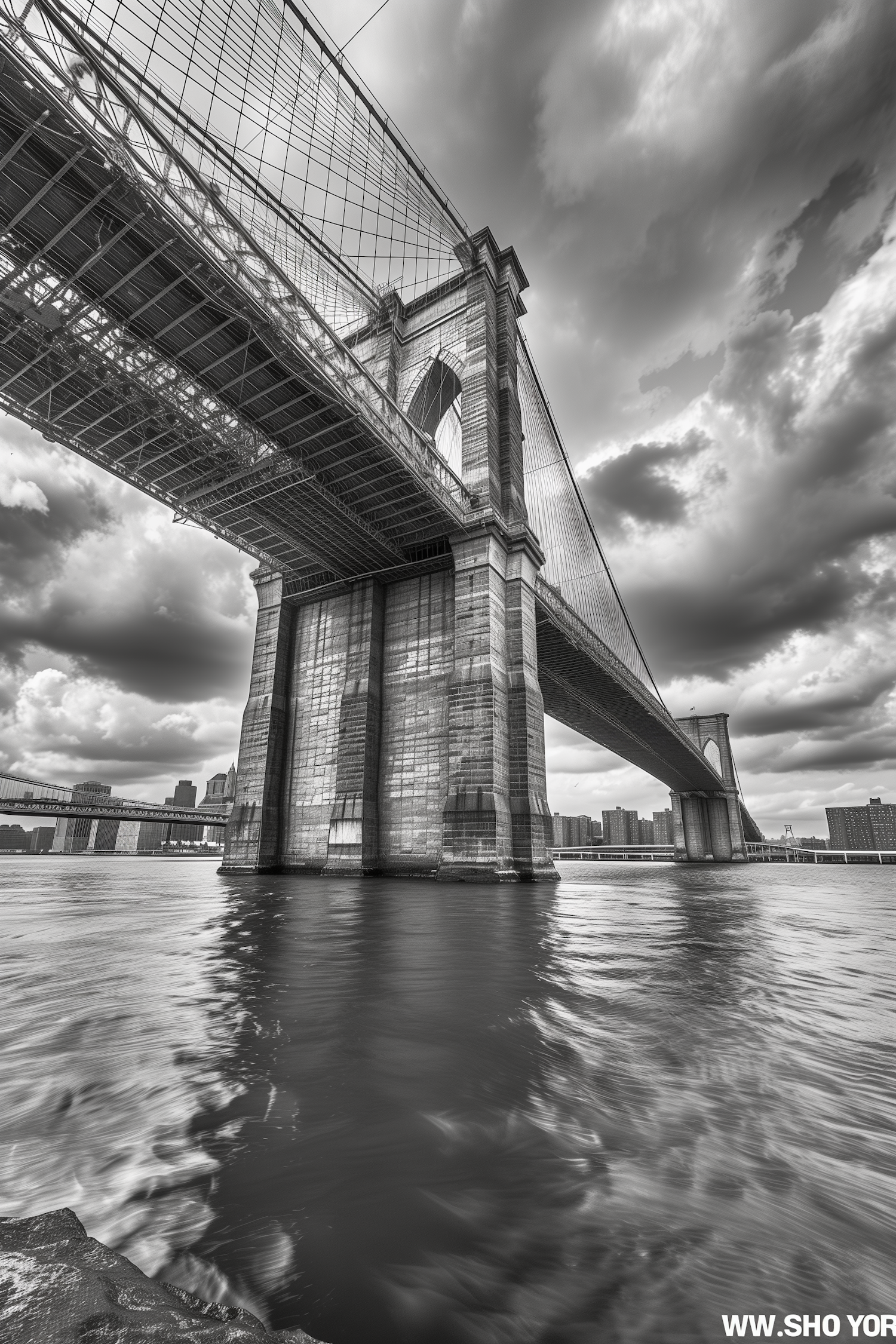 Brooklyn Bridge in Monochrome