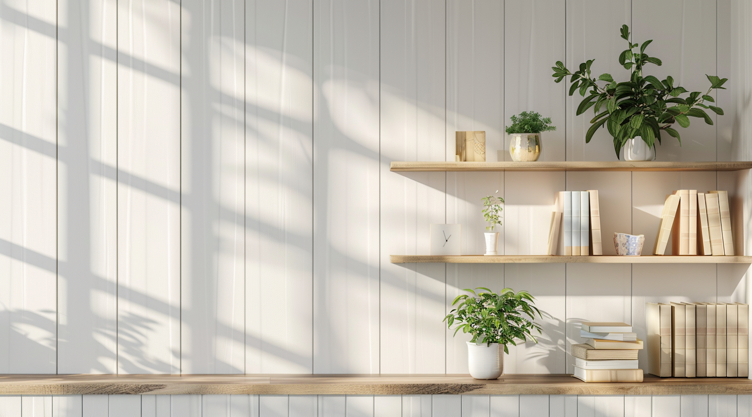 Serene Minimalist Shelves