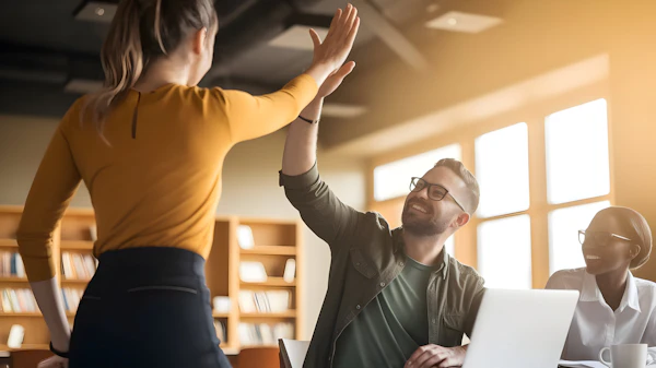 Office Team Interaction