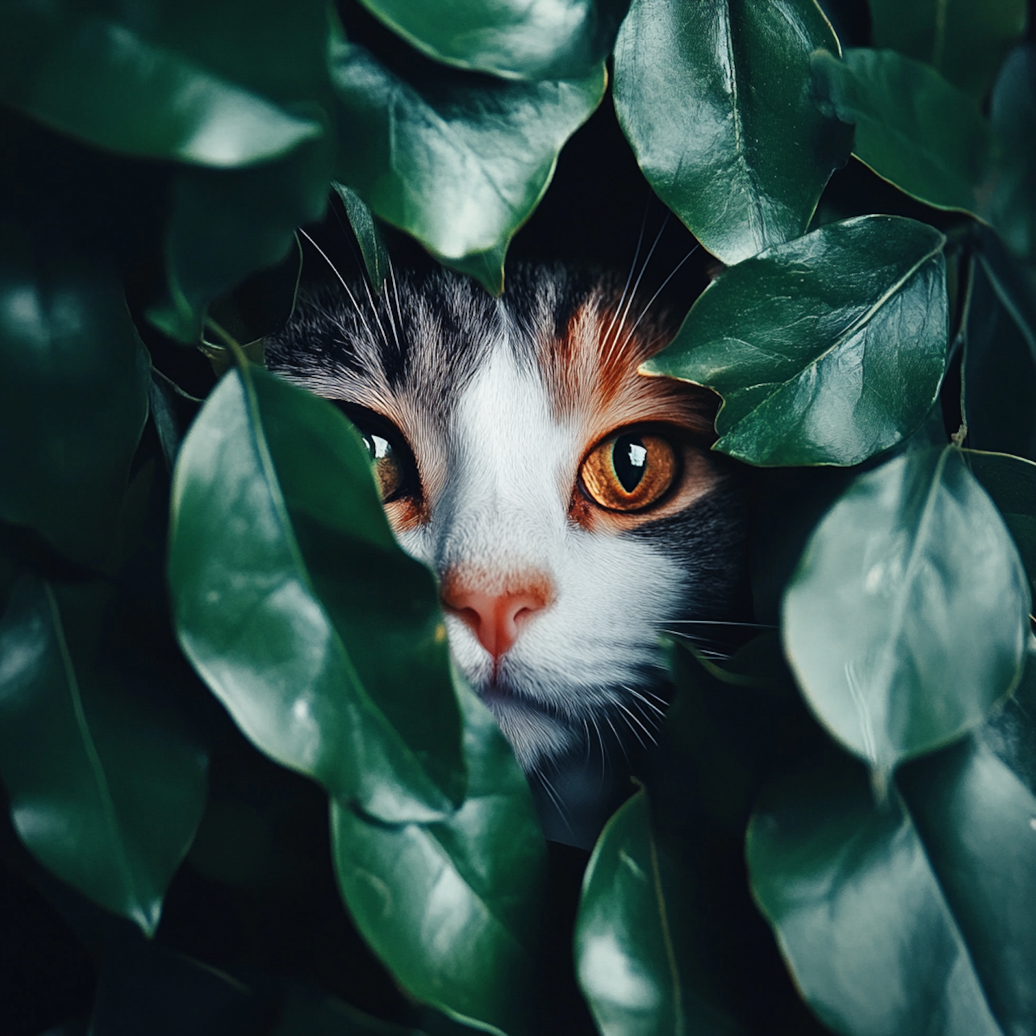 Cat in Foliage