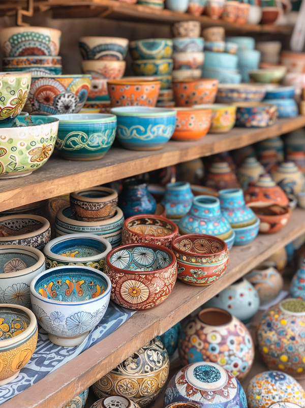 Artisanal Ceramic Wares Display