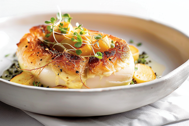 Elegant Seared Scallops Dish