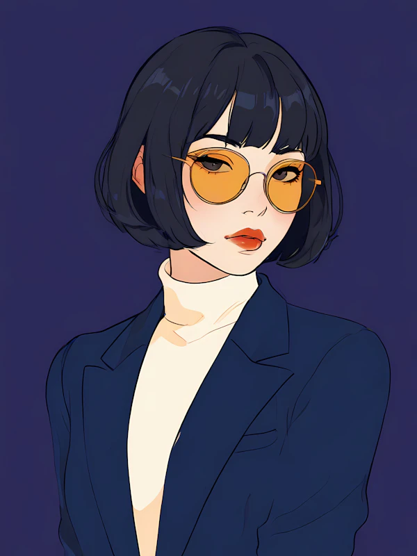 Stylized Woman Portrait