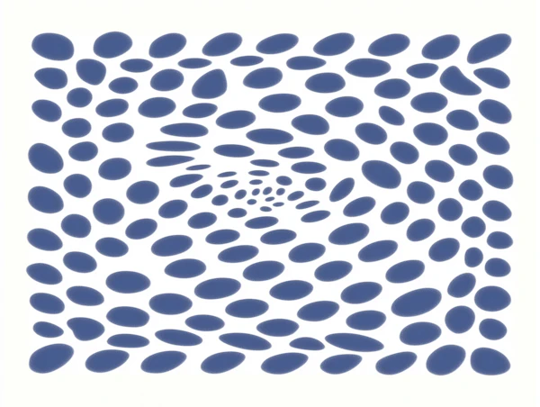 Blue Spiral Illusion