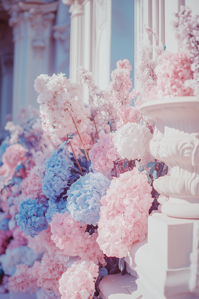 Pastel Hydrangea Arrangement