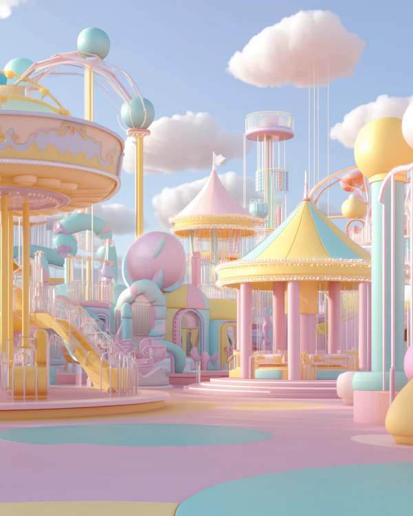 Pastel Amusement Park