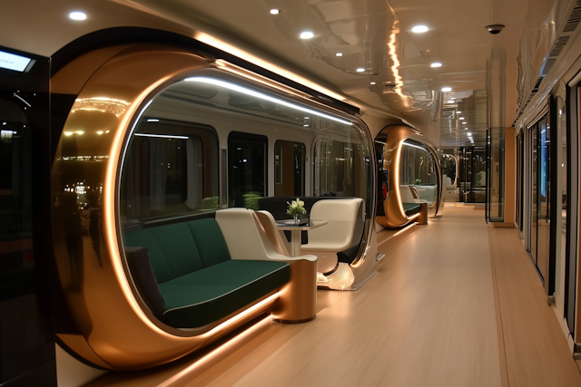 Luxurious Train Interior