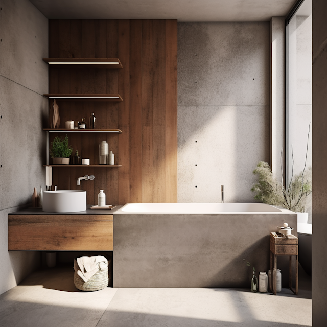 Modern Industrial Bathroom