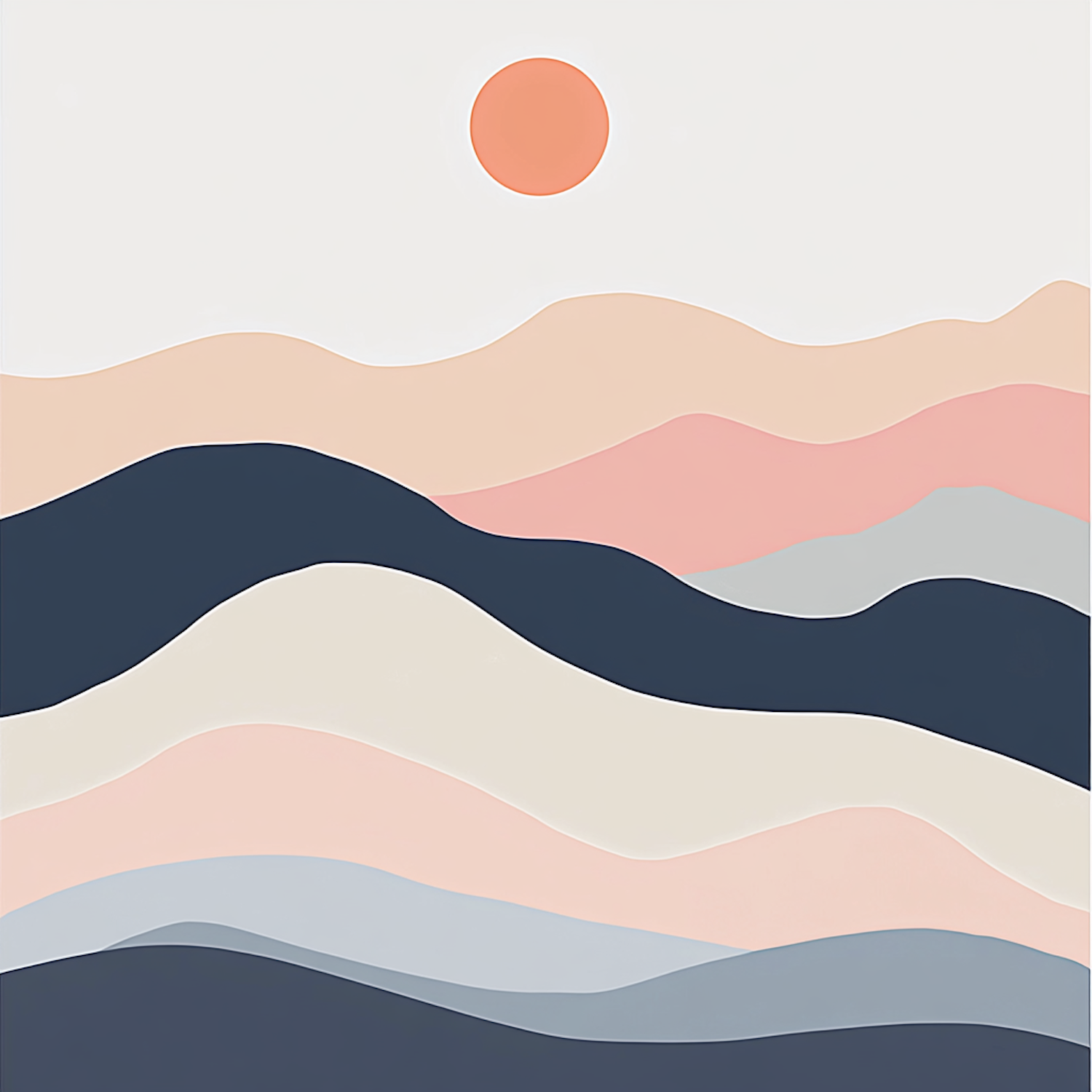 Minimalist Abstract Landscape