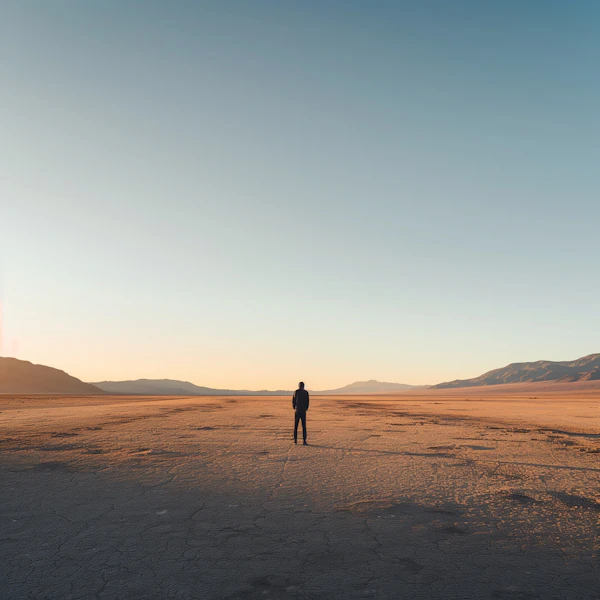 Desert Sunrise Scene