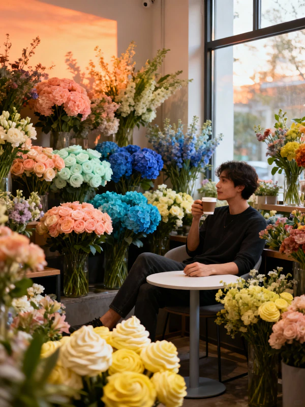 Cozy Flower Shop Scene