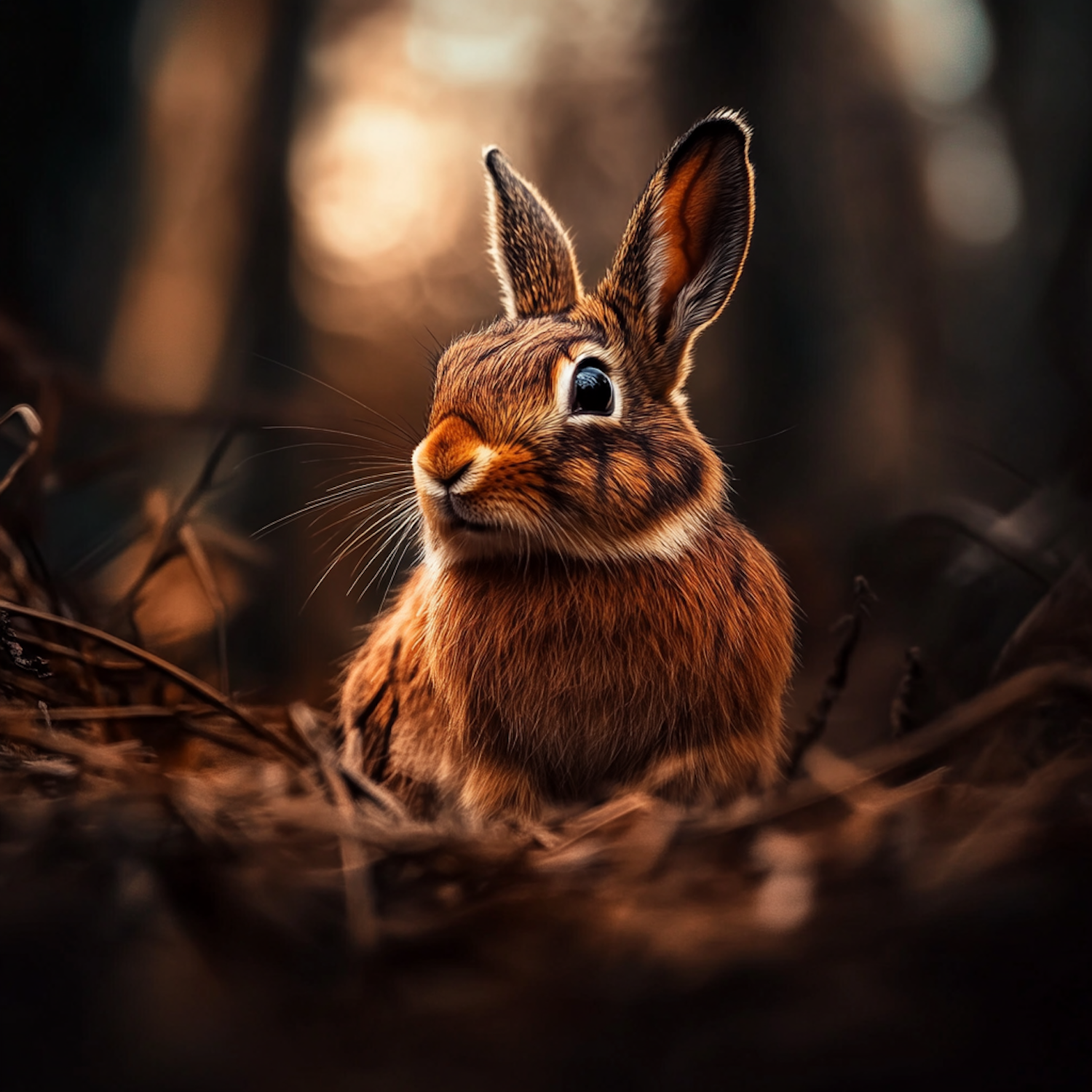 Serene Rabbit in Natural Setting