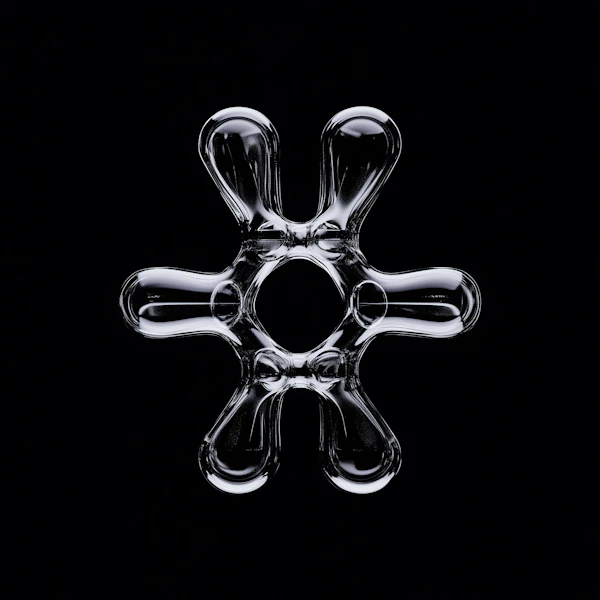 Futuristic Glass Star