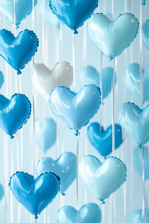 Heart Balloons Display