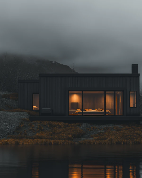 Modern Lakeside Cabin