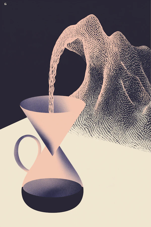 Stylized Coffee Setup